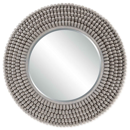 PORTSIDE GREY DRIFTWOOD ROUND MIRROR