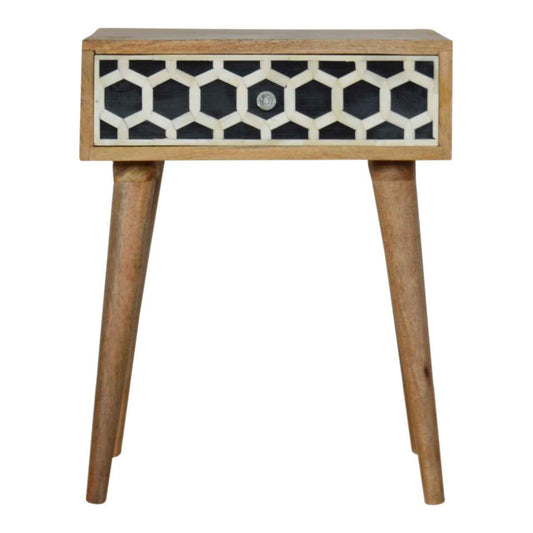 BONE INLAY (BED)SIDE TABLE | 1 DRAWER