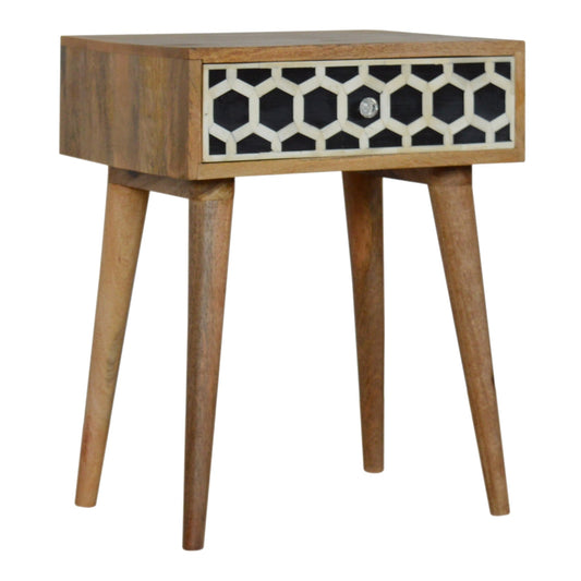 BONE INLAY (BED)SIDE TABLE | 1 DRAWER