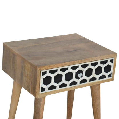 BONE INLAY (BED)SIDE TABLE | 1 DRAWER