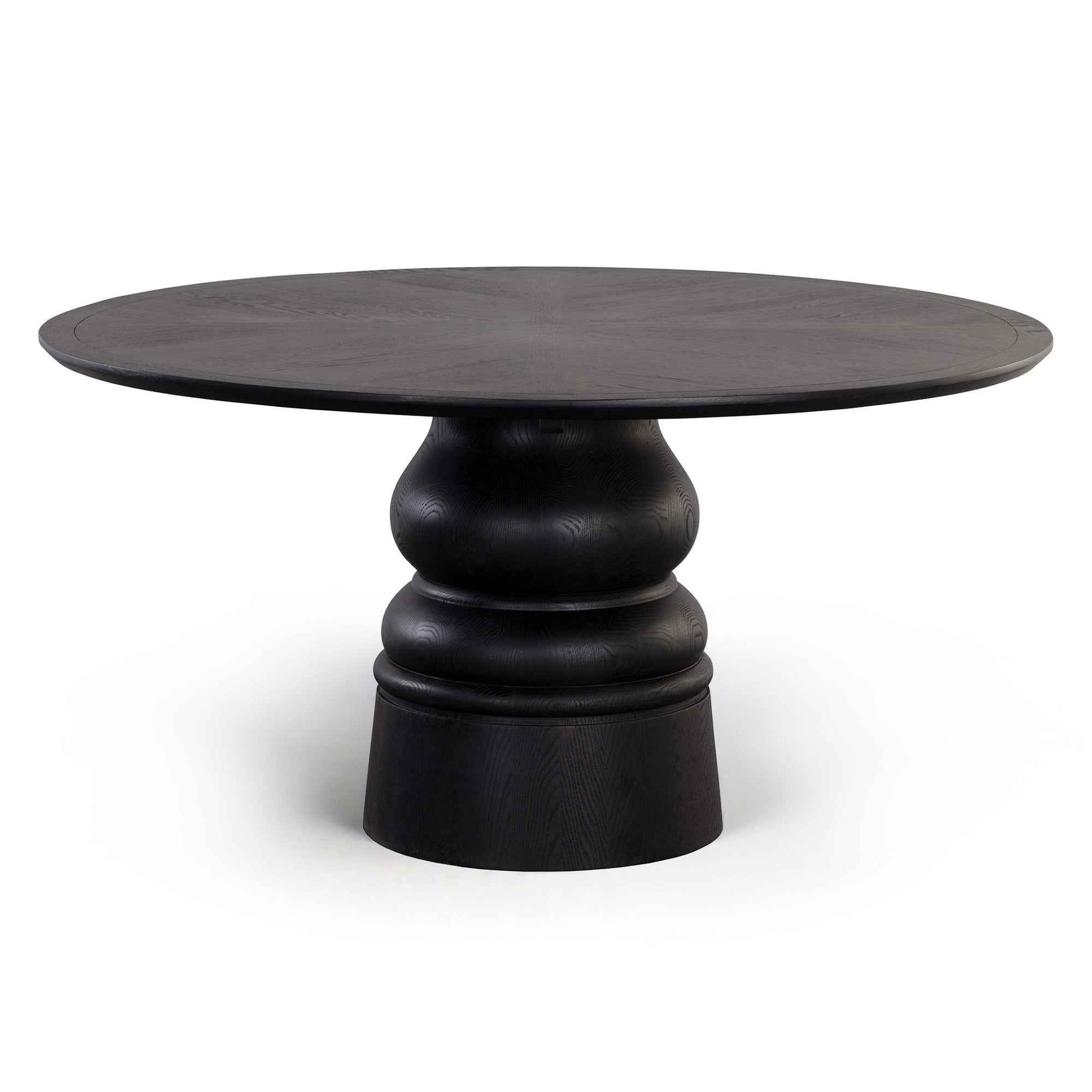 QUINTON 60" ROUND DINING TABLE - BLACK