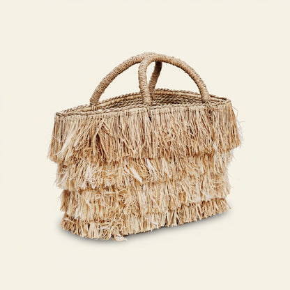 RAFFIA BAHAMAS BASKET BAG | FAIR TRADE | NATURAL