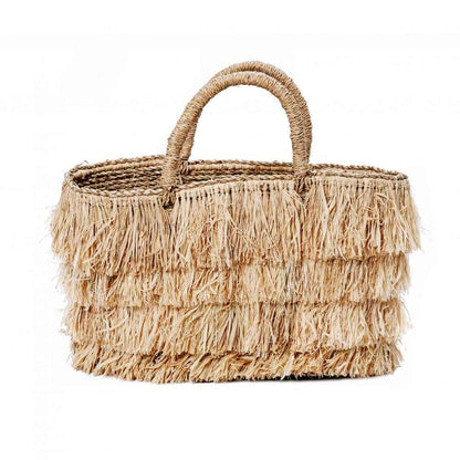 RAFFIA BAHAMAS BASKET BAG | FAIR TRADE | NATURAL