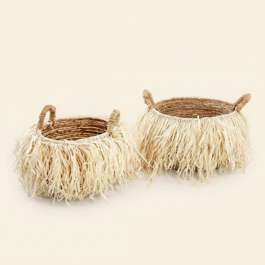 RAFFIA BASKETS | 2 SIZES