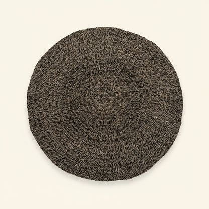 RAFFIA CARPET | NATURAL + BLACK | 150 cm