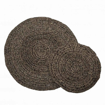 RAFFIA CARPET | NATURAL + BLACK | 200 cm