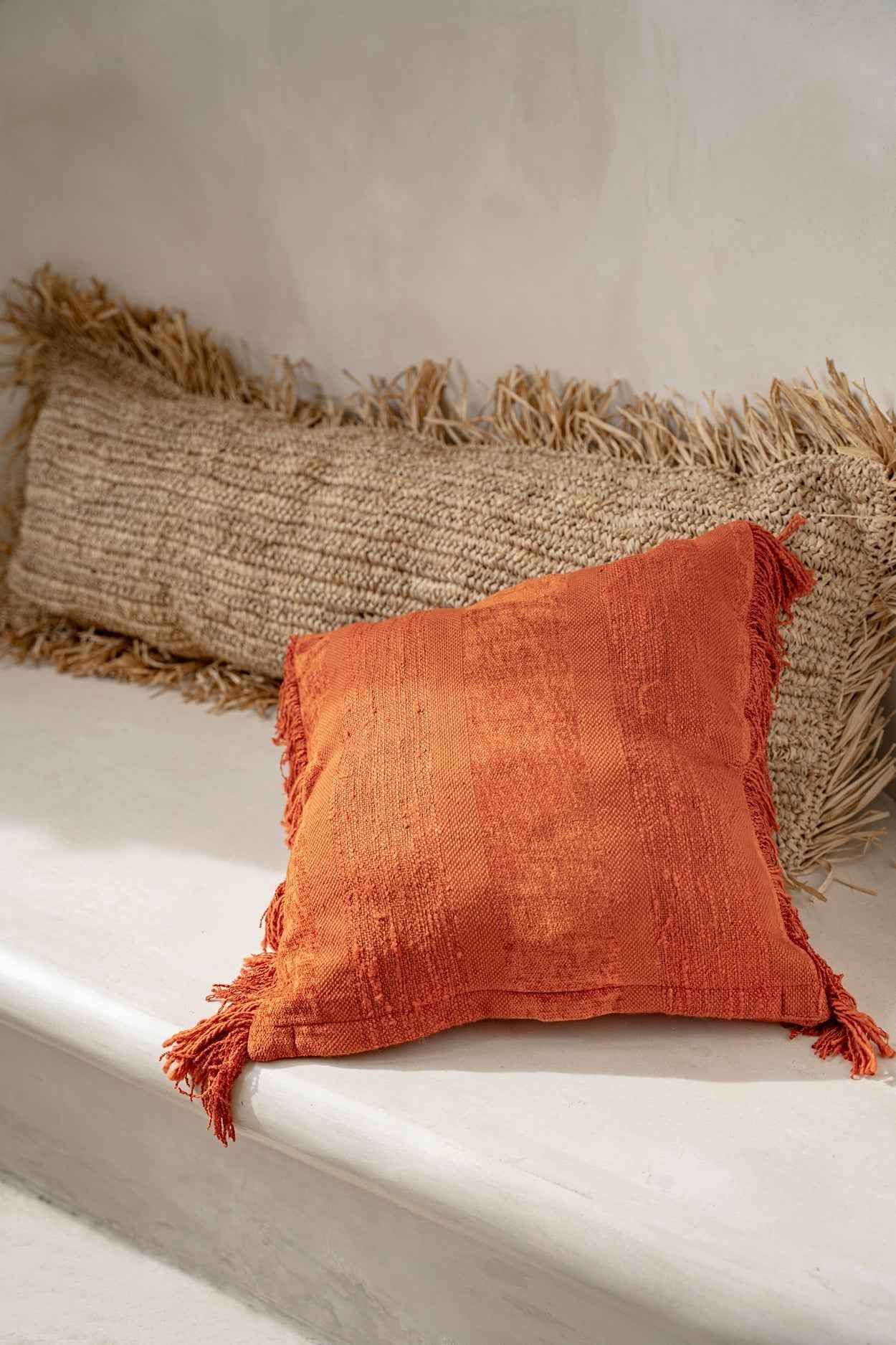 RAFFIA CUSHION COVER | RECTANGULAR | 35 x 100 CM