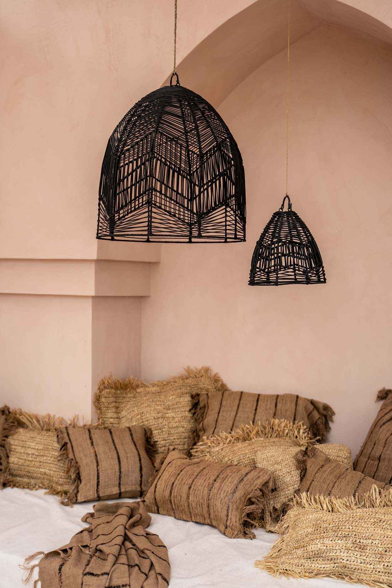 RAFFIA CUSHION COVER | SQUARE | NATURAL | 60 x 60 CM