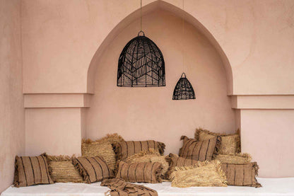 RAFFIA CUSHION COVER | SQUARE | NATURAL | 60 x 60 CM