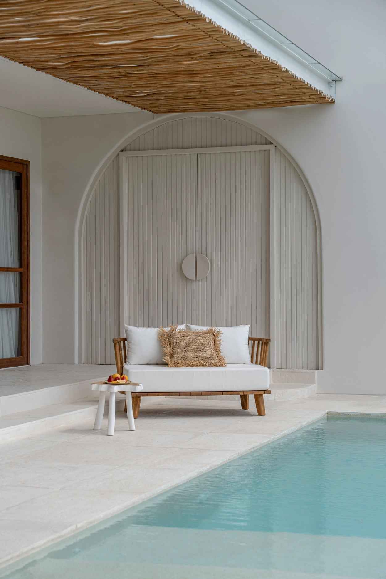 RAFFIA CUSHION COVER | SQUARE | NATURAL | 60 x 60 CM