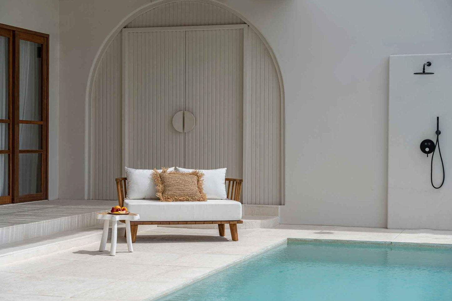 RAFFIA CUSHION COVER | SQUARE | NATURAL | 60 x 60 CM