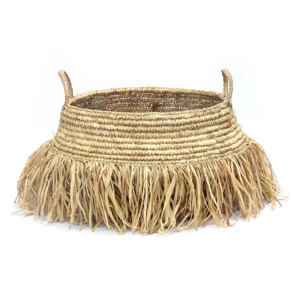 RAFFIA DELUXE BASKETS (SET OF 2) / NATURAL