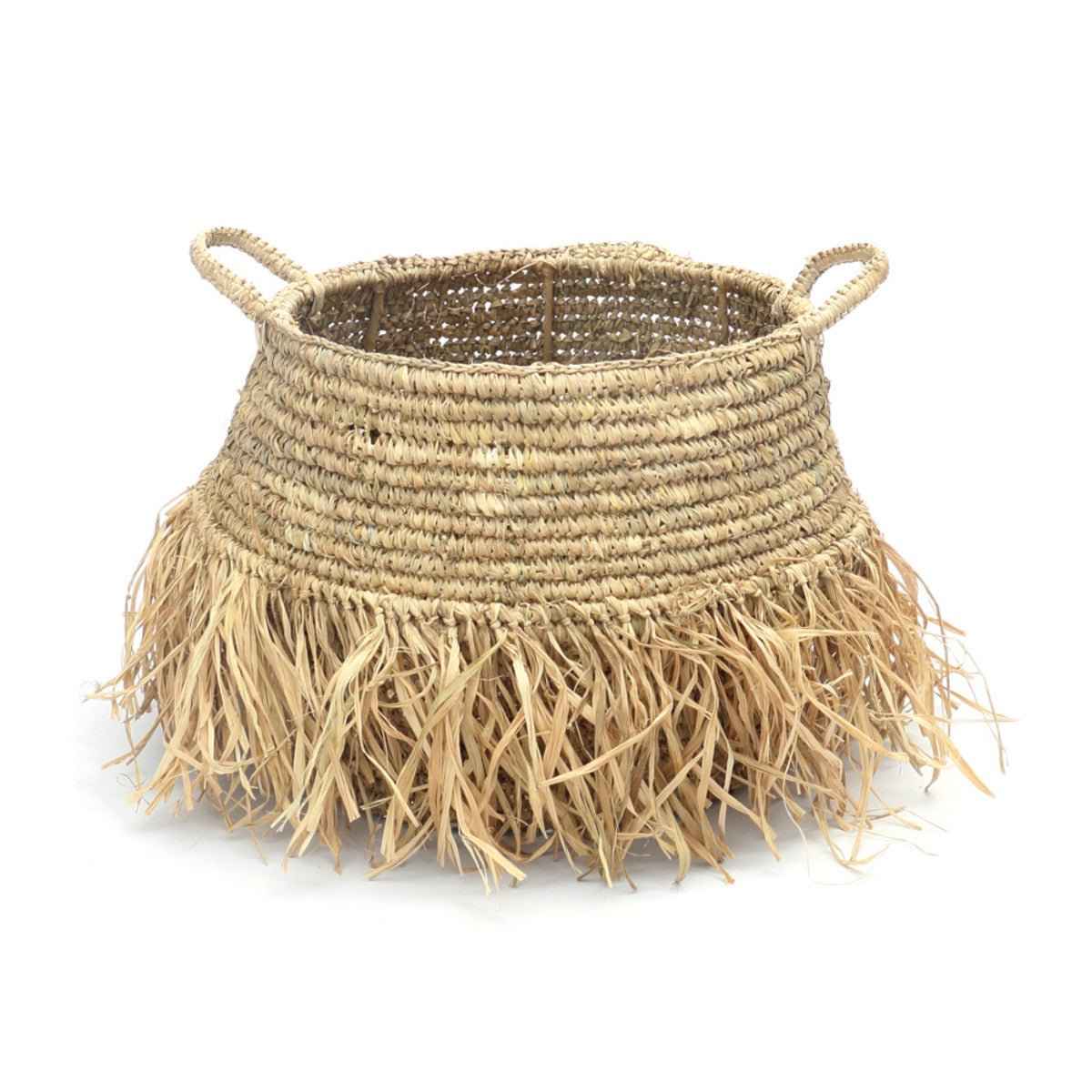 RAFFIA DELUXE BASKETS (SET OF 2) / NATURAL