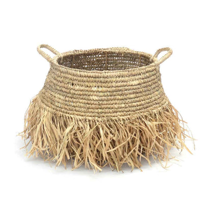 RAFFIA DELUXE BASKETS (SET OF 2) / NATURAL