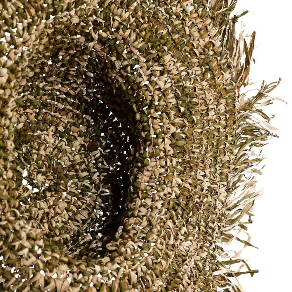 RAFFIA FIESTA HAT | GREEN + NATURAL