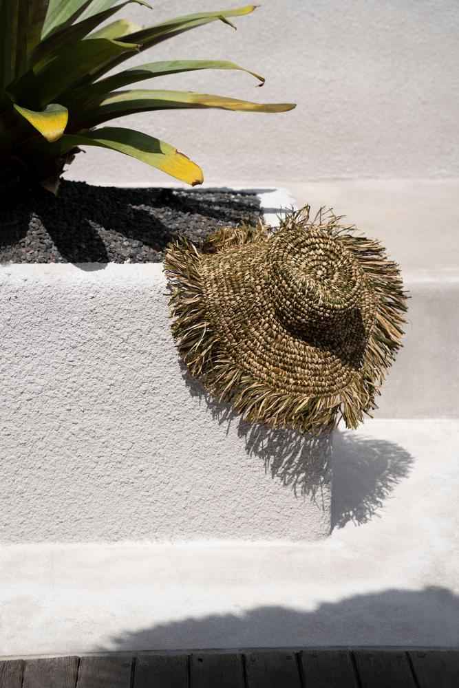 RAFFIA FIESTA HAT | GREEN + NATURAL