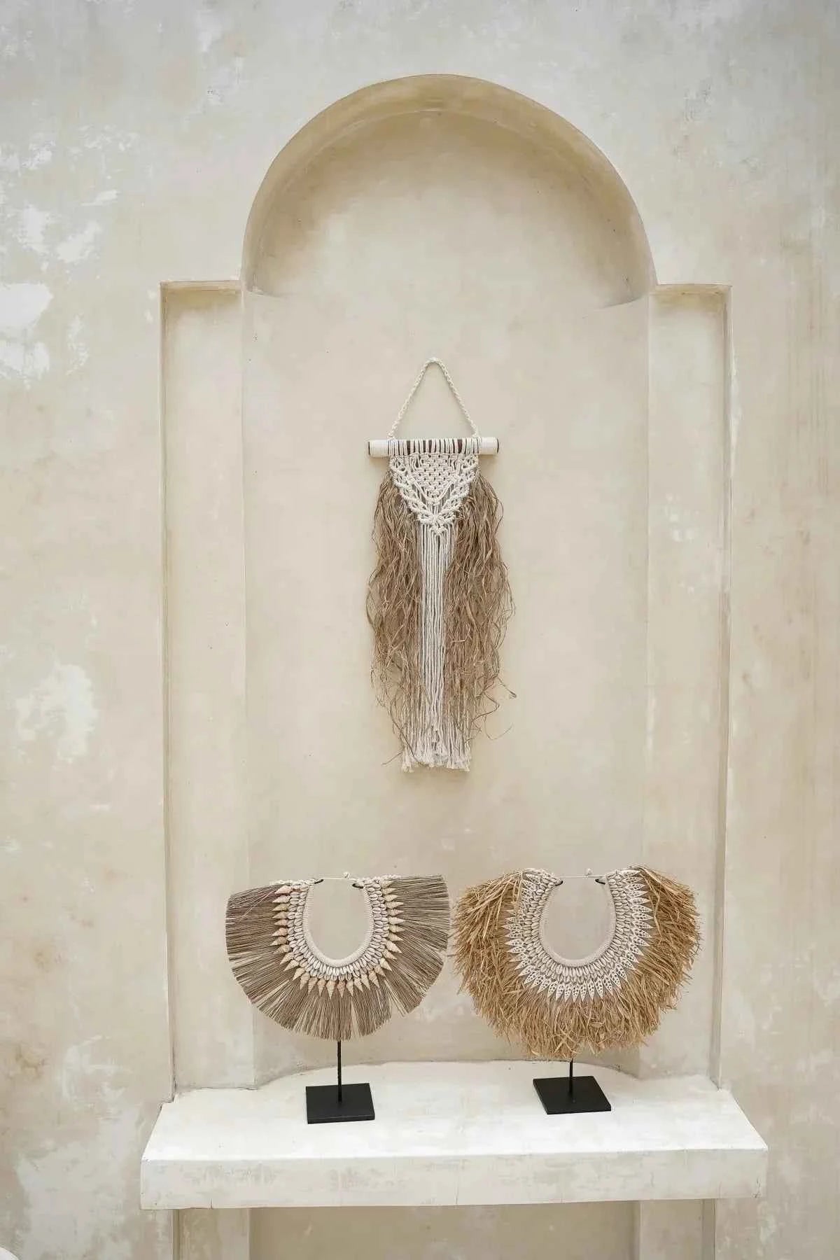 RAFFIA MACRAME WALL ART | MEDIUM