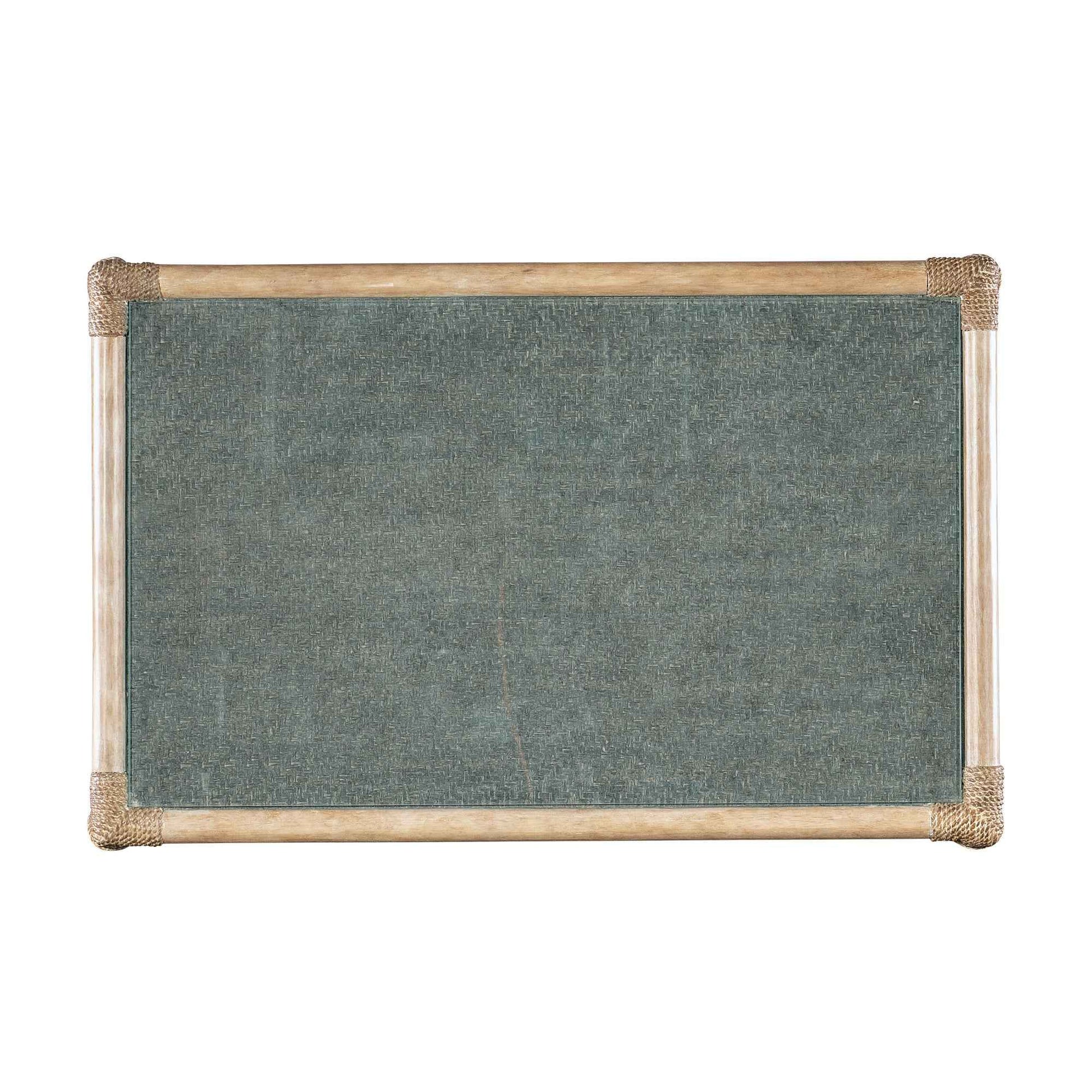 RAFFIA POLE RATTAN BEDSIDE TABLE