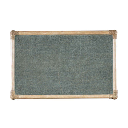 RAFFIA POLE RATTAN BEDSIDE TABLE