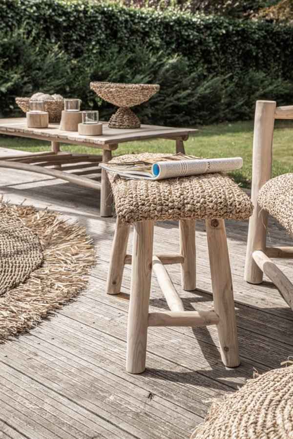 RAFFIA STOOL | BENCH