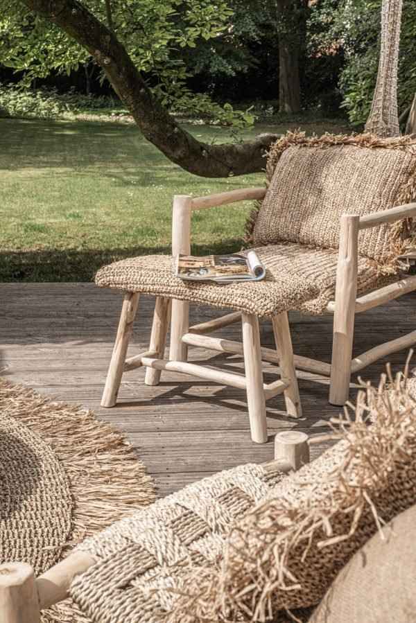 RAFFIA STOOL | BENCH