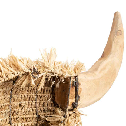 RAFFIA TORO WALL ART