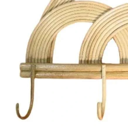 RAINBOW WALL HOOK | NATURAL RATTAN
