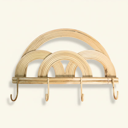 RAINBOW WALL HOOK | NATURAL RATTAN