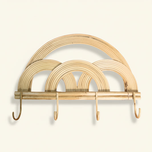 RAINBOW WALL HOOK | NATURAL RATTAN