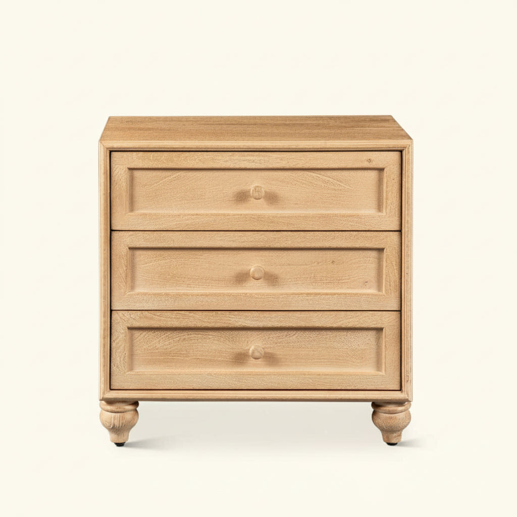 RAJA THREE DRAWER NIGHTSTAND
