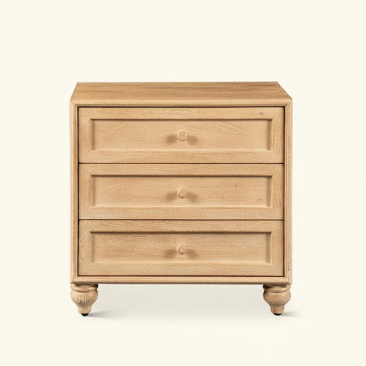 RAJA THREE DRAWER NIGHTSTAND