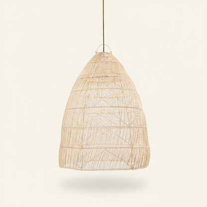 RATTAN OVERSIZED TWISTER PENDANT | NATURAL