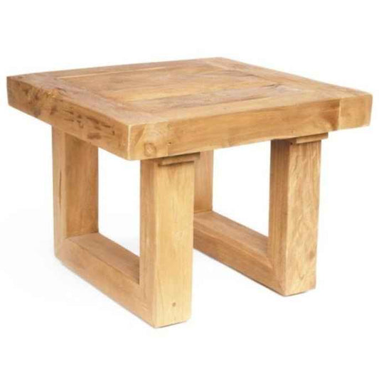 RECLAIMED TEAK SIDE TABLE | NATURAL
