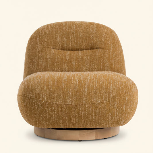 RENEE SWIVEL CHAIR: MELLOW MUSTARD