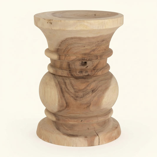 RHODES STOOL + SIDE TABLE | NATURAL