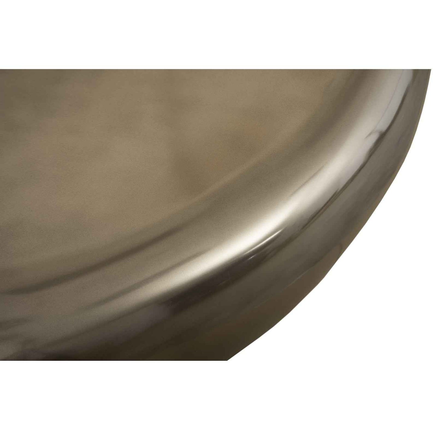 RIVER STONE INDOOR-OUTDOOR COFFEE TABLE: POLISHED BRONZE