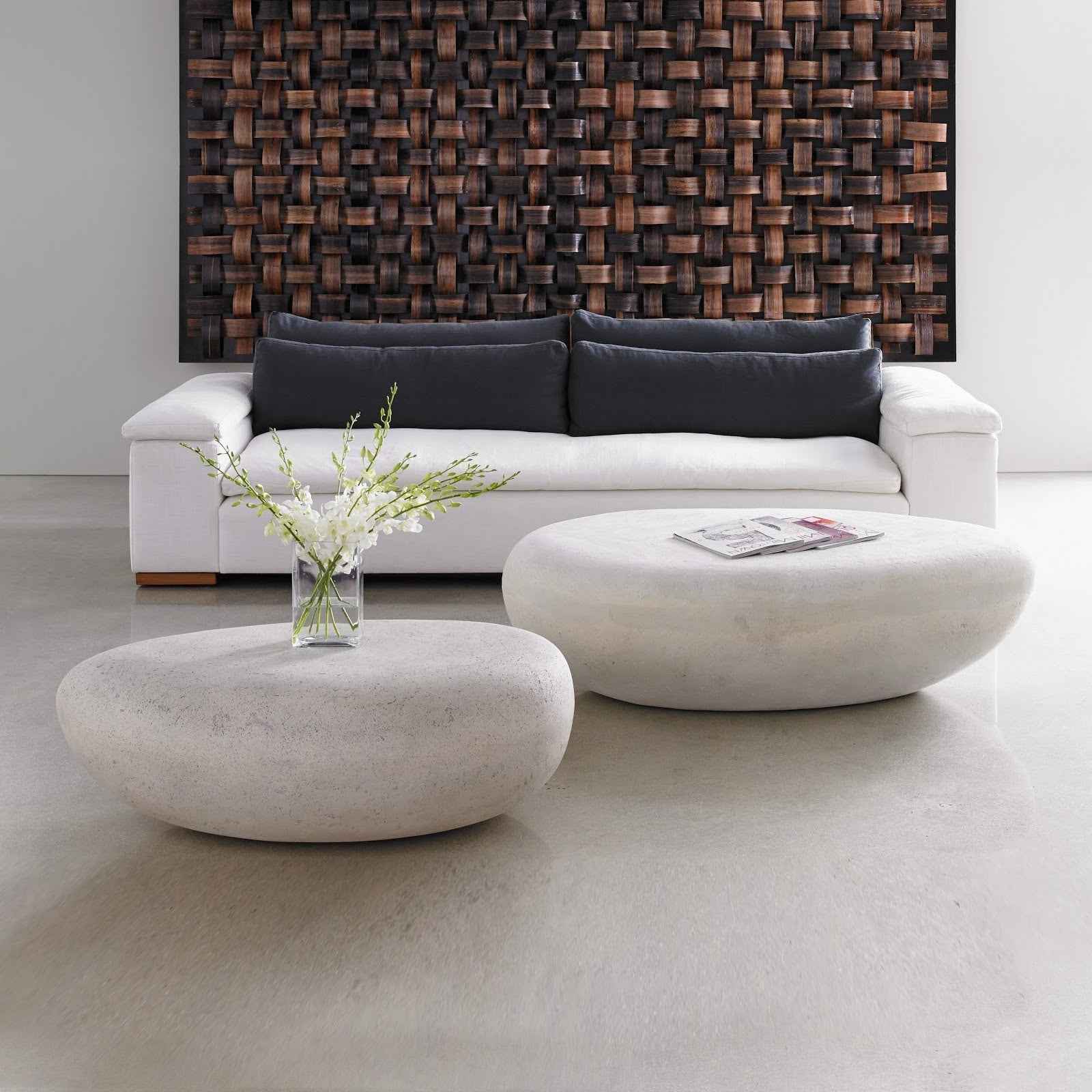 RIVER STONE INDOOR-OUTDOOR COFFEE TABLE