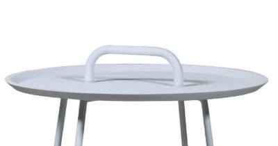 ROCCO LIFT SIDE TABLE / WHITE (INDOOR-OUTDOOR)