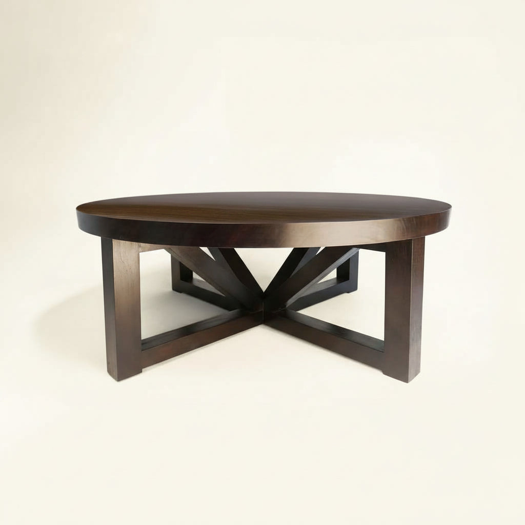 Modern Round Angle Leg Coffee Table
