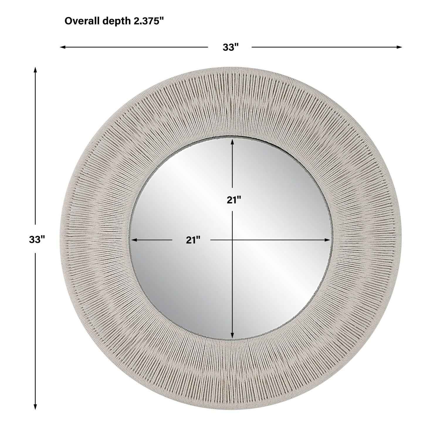 SAILOR'S KNOT SMALL ROUND MIRROR