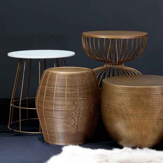 SATURN SIDE TABLE / GOLD