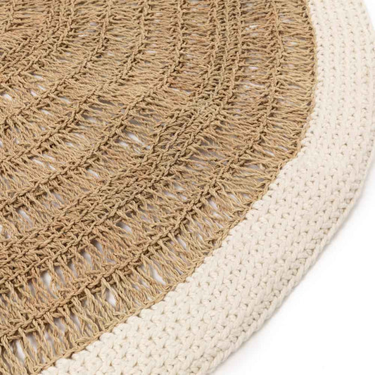 SEAGRASS & COTTON CARPET | NATURAL | SMALL