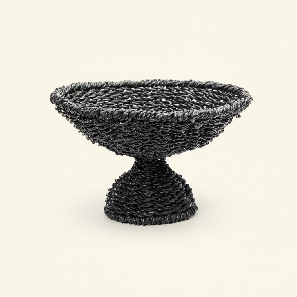 SEAGRASS FRUIT PLATTER / BLACK