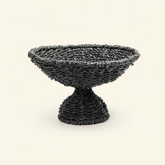 SEAGRASS FRUIT PLATTER / BLACK