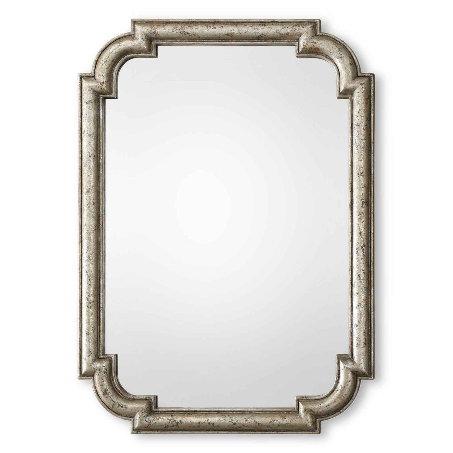 SHANTI DISTRESSED ANTIQUE SILVERLEAF MIRROR