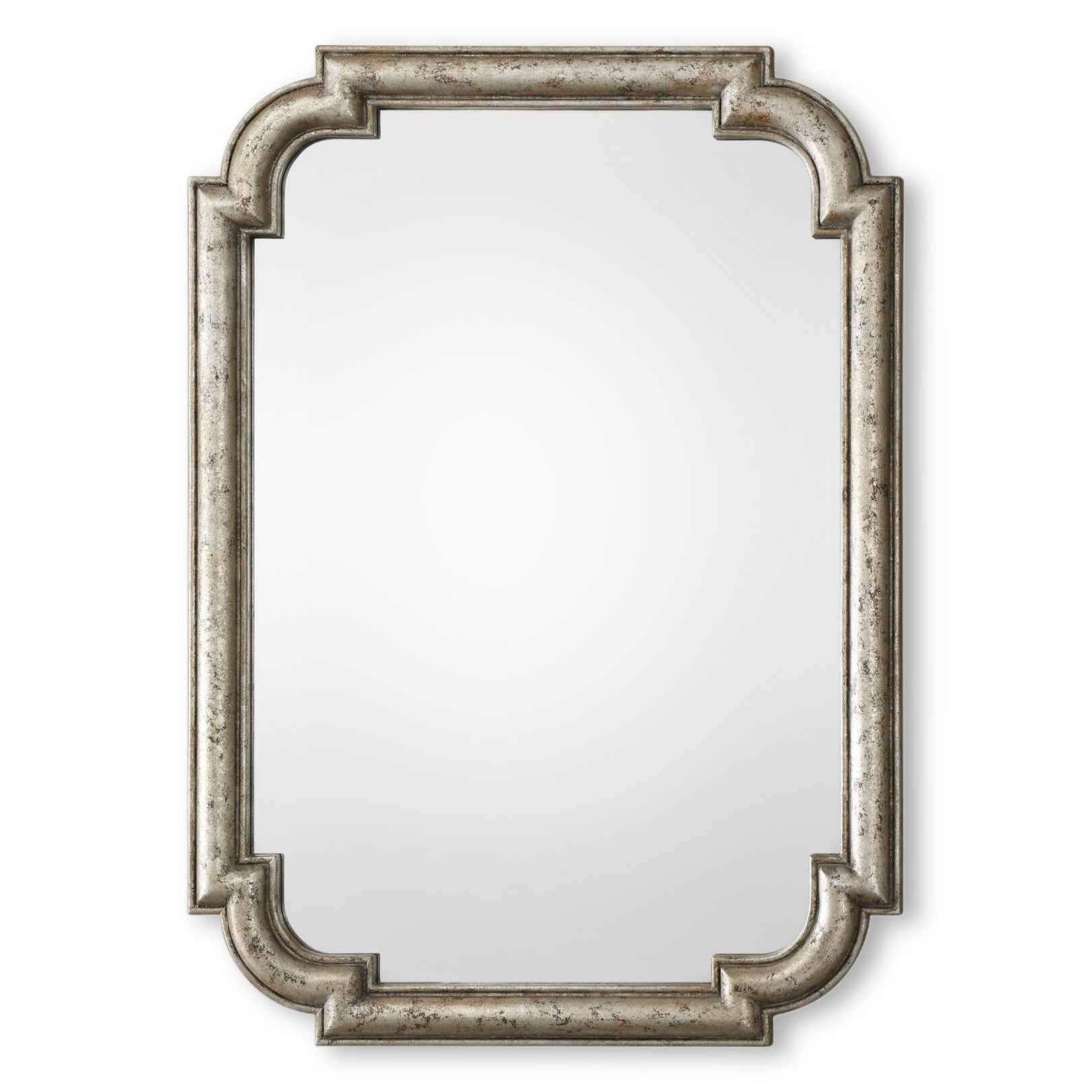 SHANTI DISTRESSED ANTIQUE SILVERLEAF MIRROR