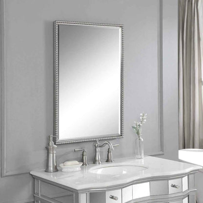 SHERISE BRUSHED NICKEL MIRROR
