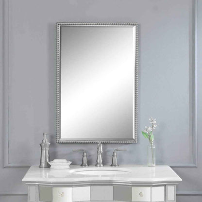 SHERISE BRUSHED NICKEL MIRROR
