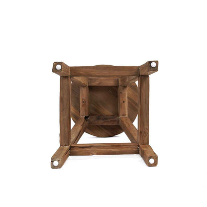 SHIBORI STOOL | RECLAIMED TEAK | IN-OUTDOORS