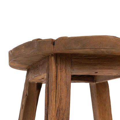 SHIBORI STOOL | RECLAIMED TEAK | IN-OUTDOORS